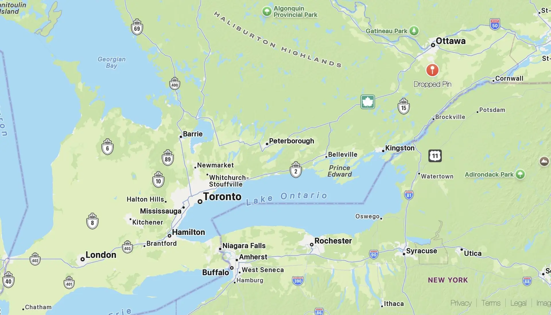 Ontario Supported Regeions for GPS Ontairo
